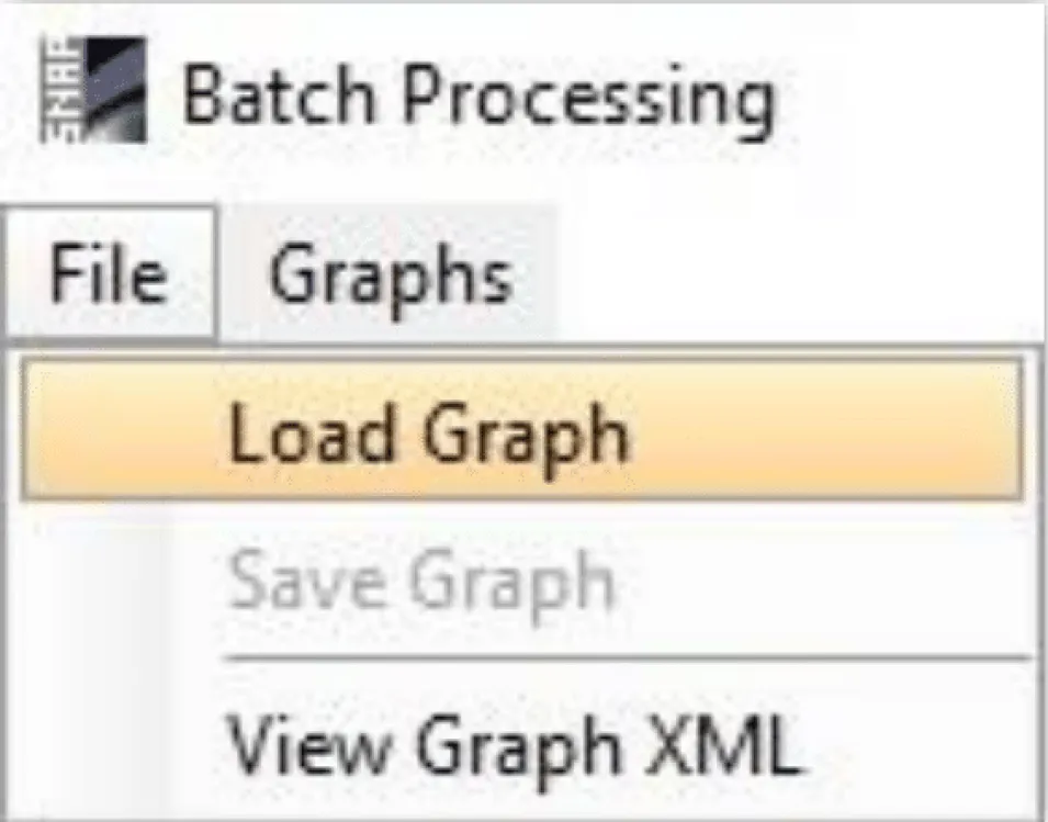 Image shows how to navigate to Load Graph