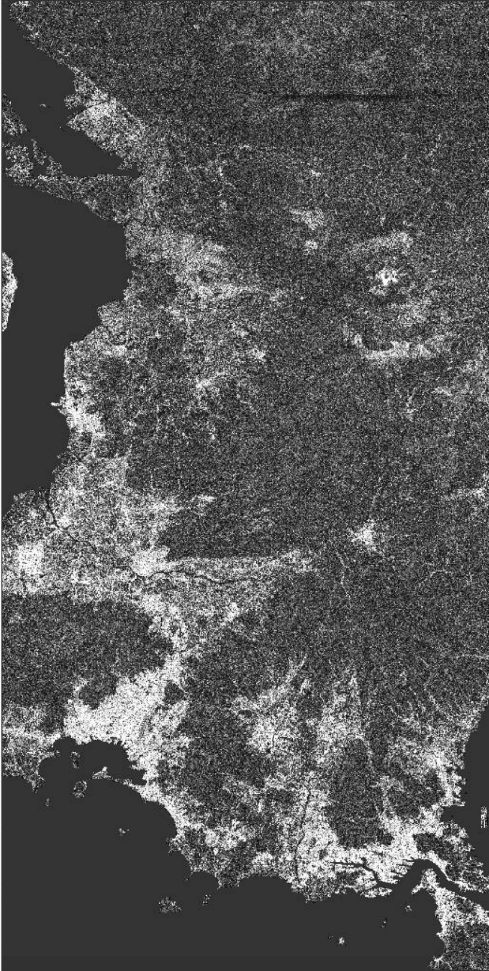 This image shows Sentinel-1 Toolbox Multi-looked coherence band