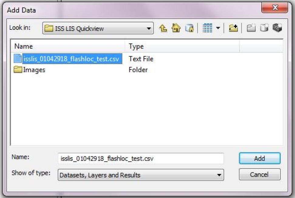 screenshot of files in a program