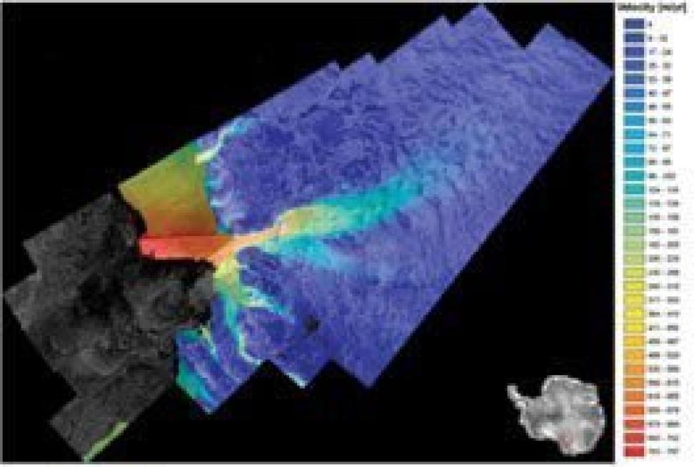 Interferometrically-derived velocities over David Glacier obtained during MiniMAMM