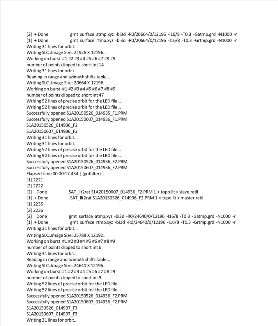 Sample Script Run