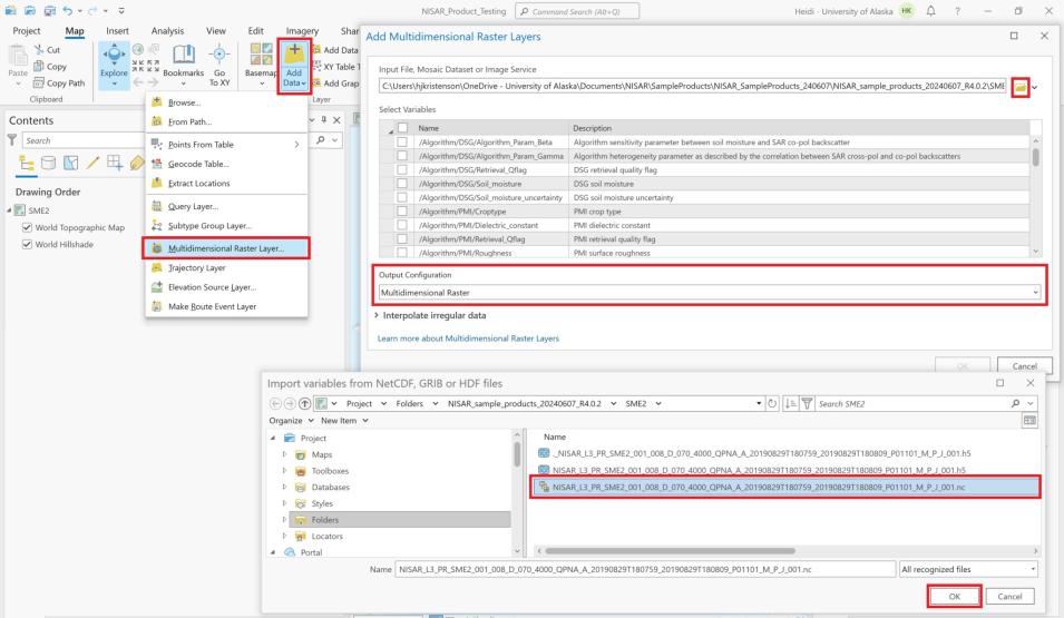 Screenshot of ArcGIS SME2