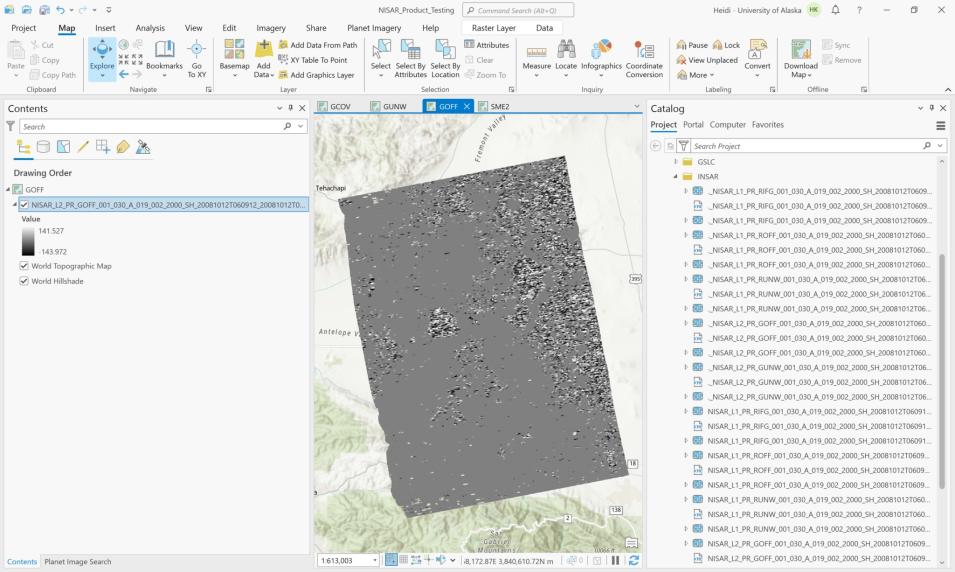 Screenshot of ArcGIS 