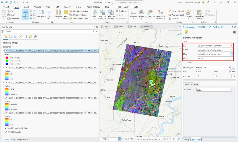 Screenshot of ArcGIS  Symbology tab