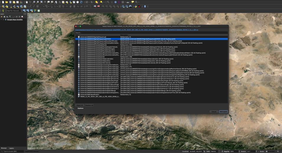 Screenshot of QGIS loading the layer that ends with HHHH