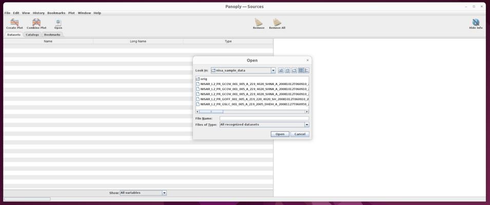 Screenshot of the Panoply user interface