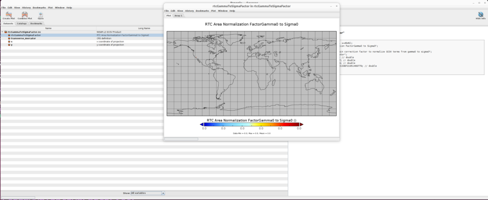 Screenshot of the RTC Area Normalization