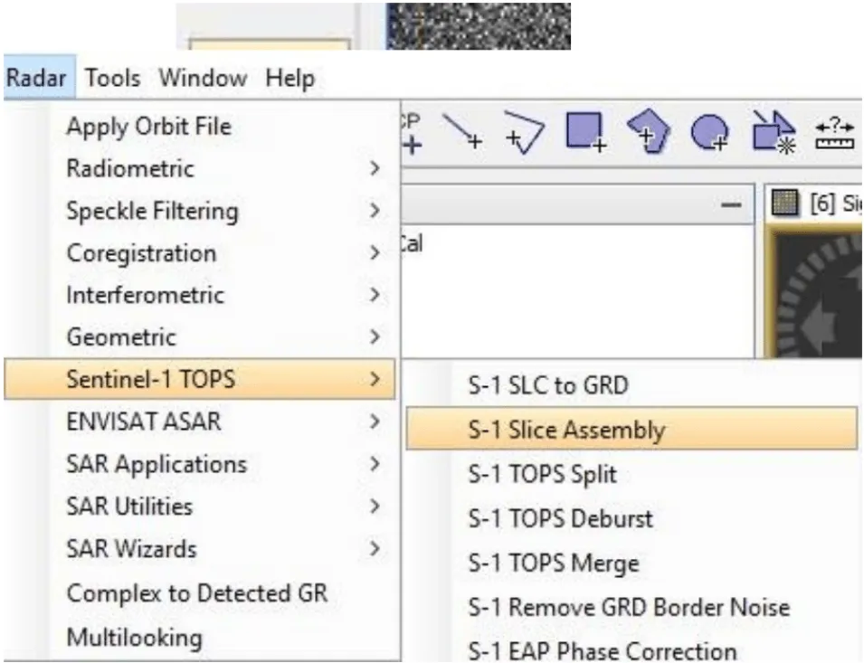 This image shows how to navigate to S-1 Slice Assembly