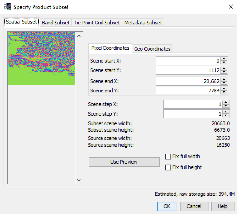 Specifying a Product Subset.