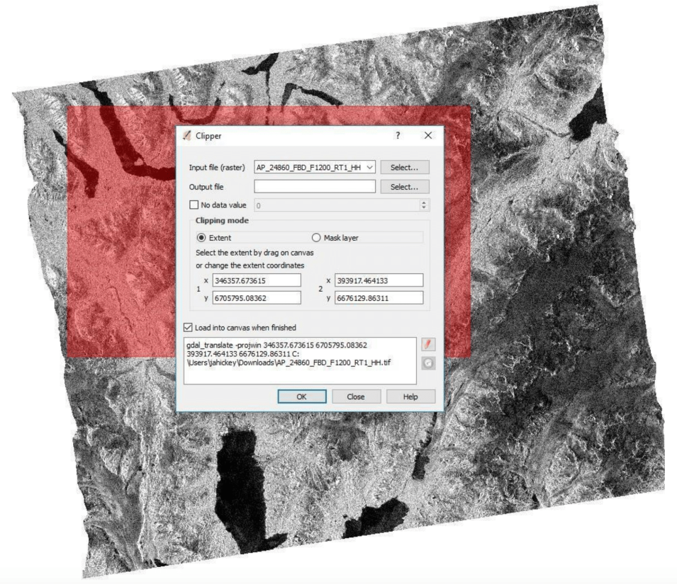Clipper dialog box