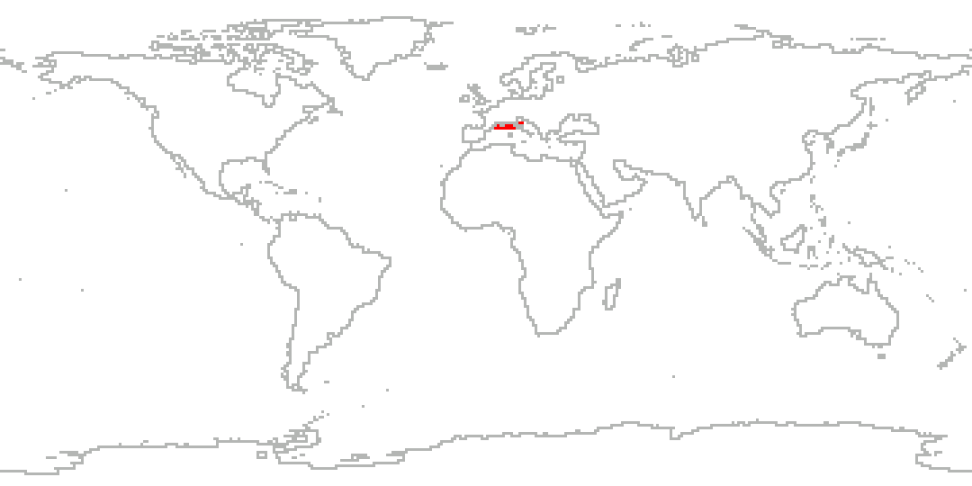 A world map shows Europe marked in red.
