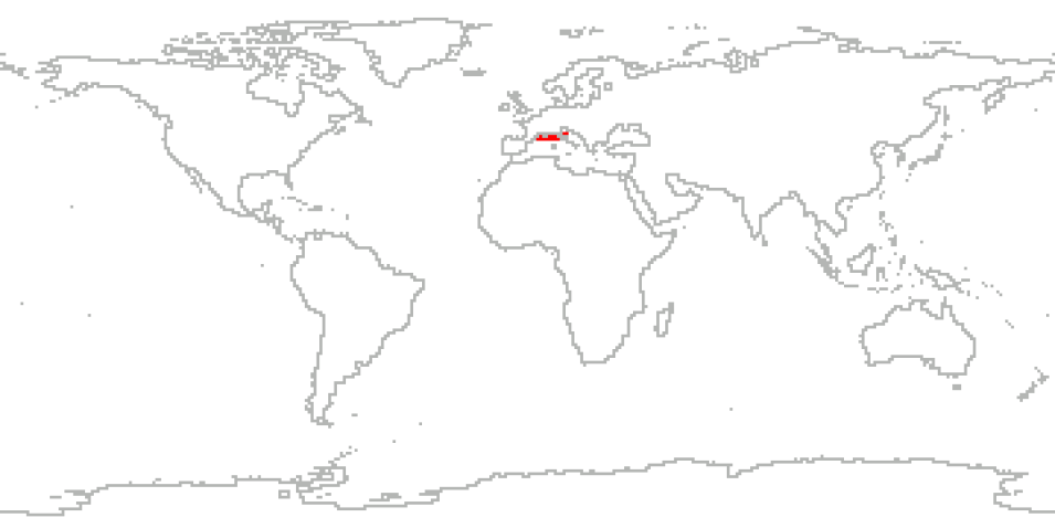 A world map shows Europe marked in red.