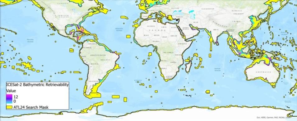 This graphic shows the ATL24 bathymetric search mask.
