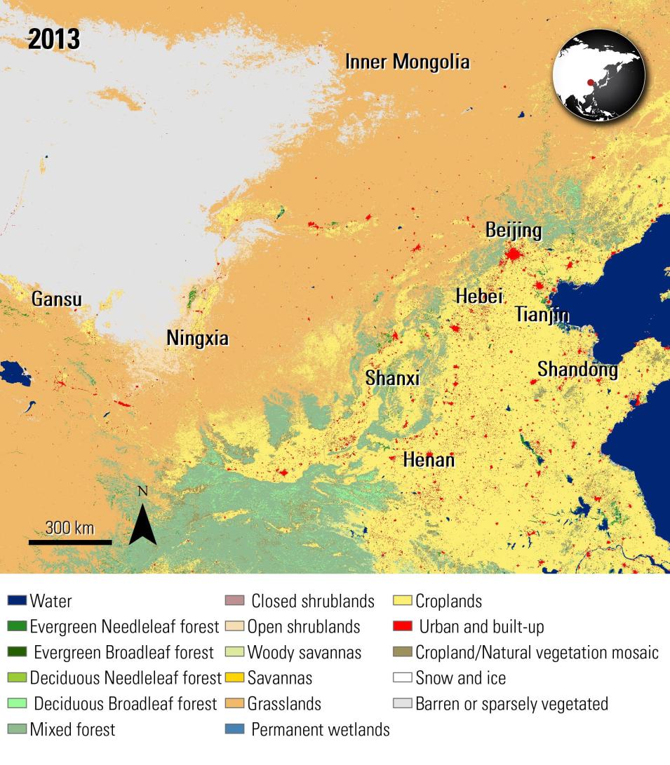 North China Plain land cover 2013