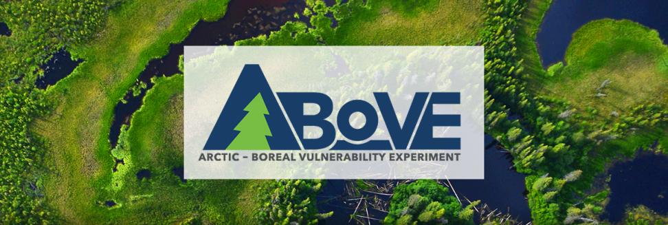 The ABoVE logo is superimposed over a satellite image of Earth.