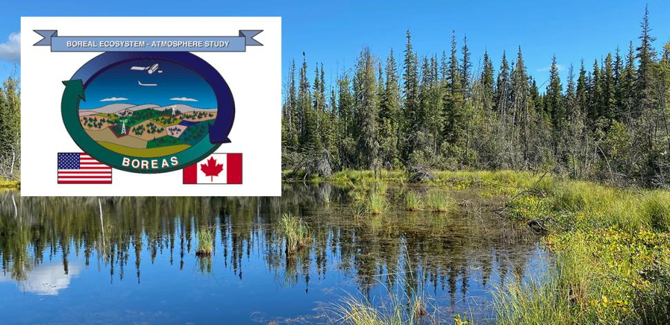 Boreal Ecosystem-Atmosphere Study (BOREAS) graphic identifier.