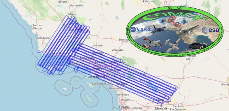 The COMEX logo is superimposed above a map of Southern California.