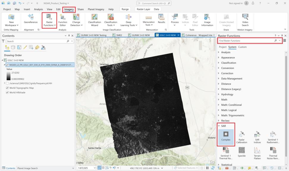 ArcGIS Pro dashboard
