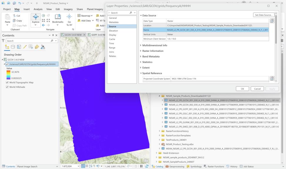 ArcGIS dashboard showing drag-and-drop workflow