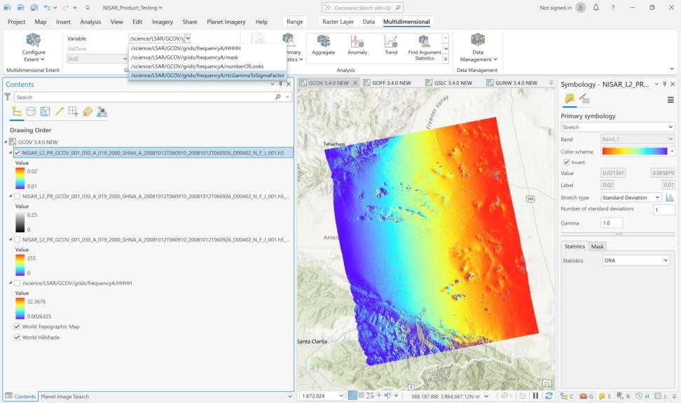 ArcGIS Pro 3.4.0 dashboard