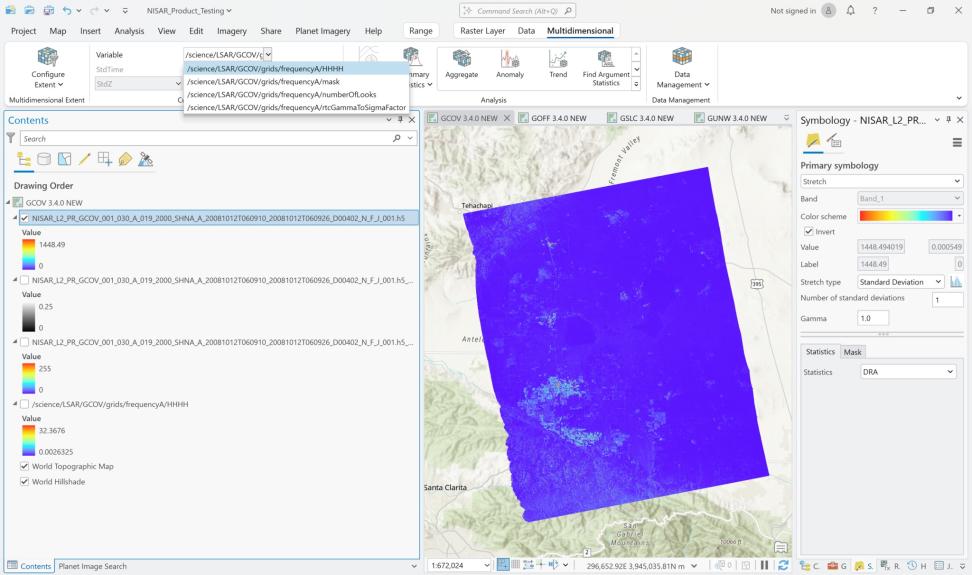 ArcGIS Pro 3.4.0 dashboard