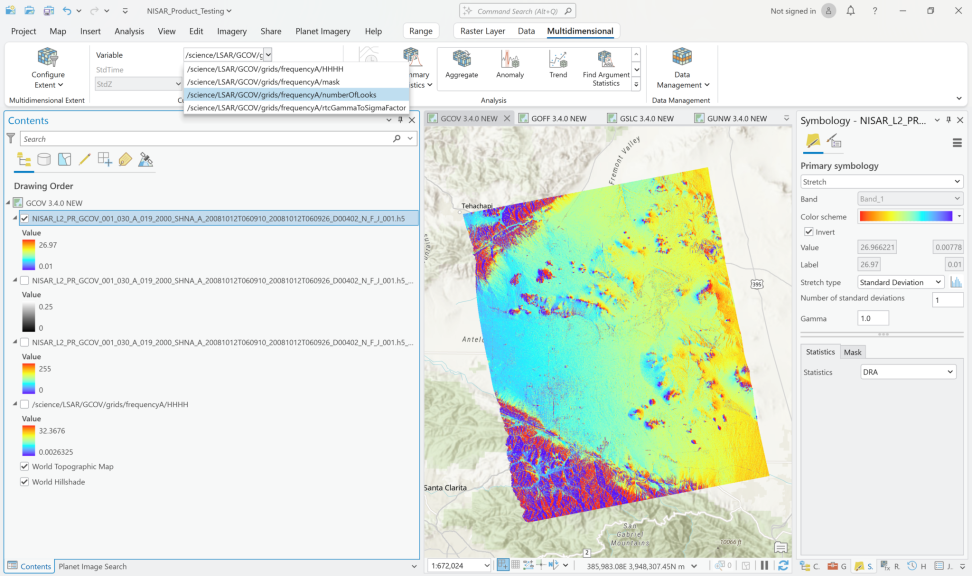 ArcGIS Pro 3.4.0 dashboard