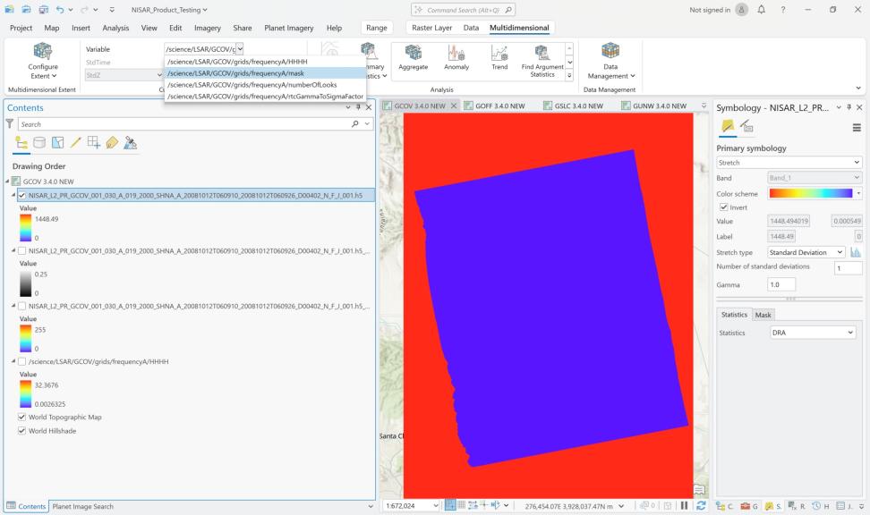 ArcGIS Pro 3.4.0 dashboard
