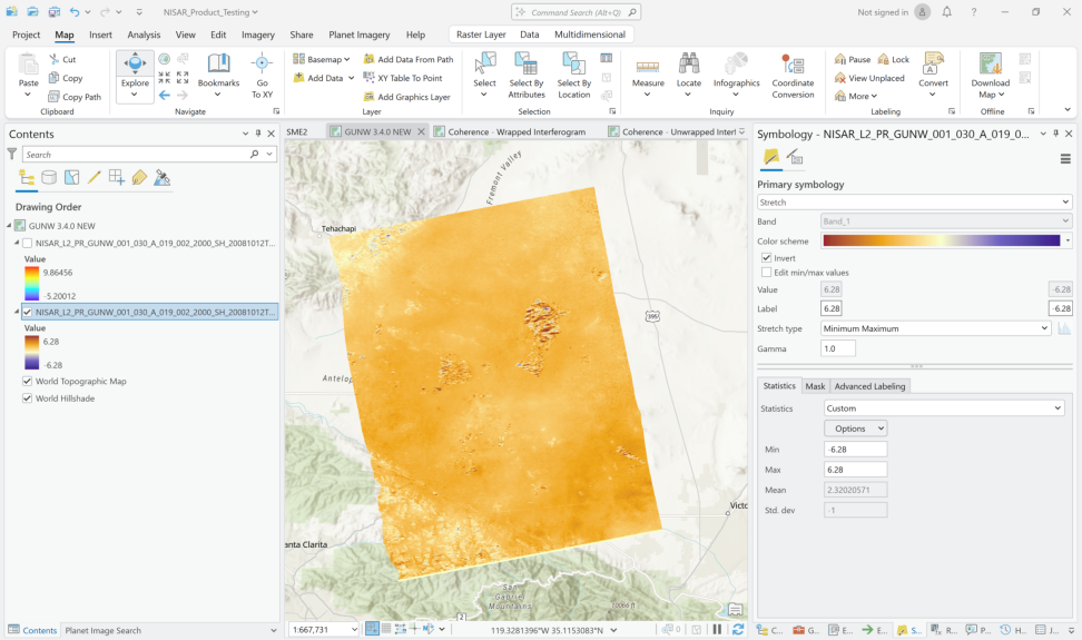 ArcGIS Pro 3.4.0 dashboard