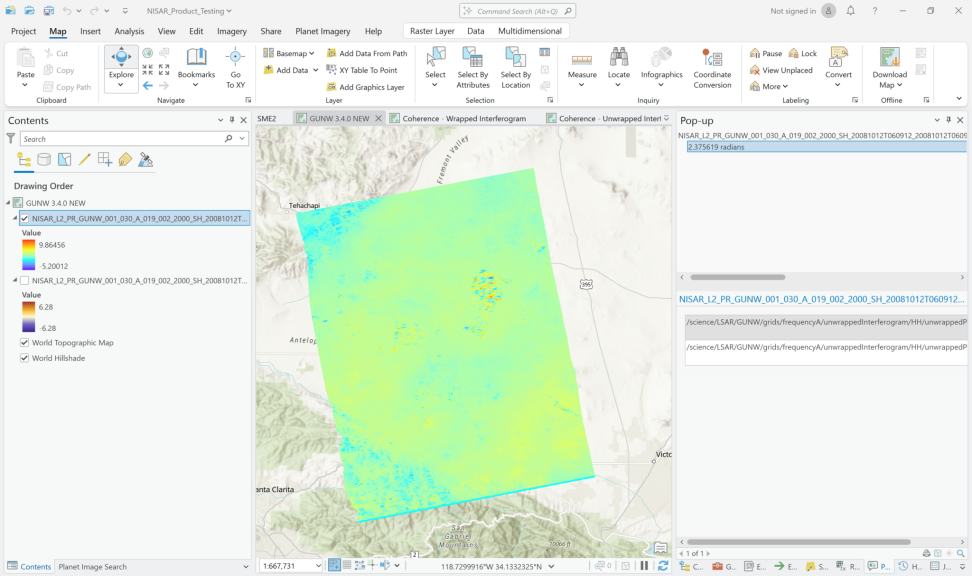 ArcGIS Pro 3.4.0 dashboard