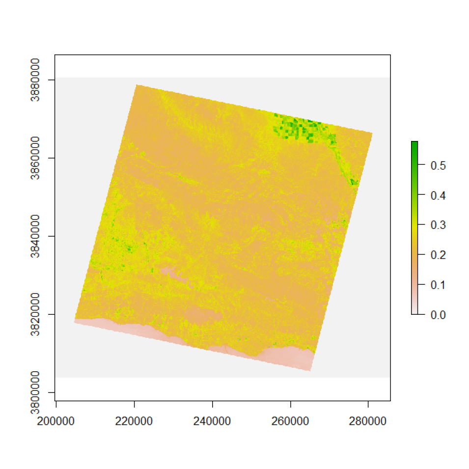 ASTER L1T Band 3 TOA Reflectance over Santa Barbara County, CA.
