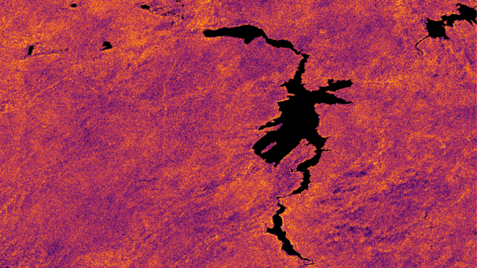 This image from the Earth Surface Mineral Dust Source Investigation (EMIT) instrument shows Level 2B Carbon Dioxide Enhancement Data. 