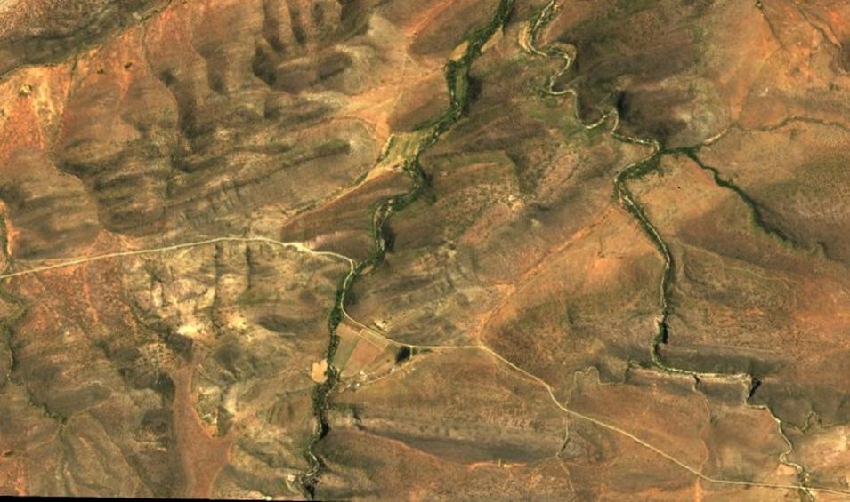 A portion of a larger quick-look image from the BioSCape Airborne Visible / Infrared Imaging Spectrometer-Next Generation Level 3 dataset over the Lopende River region in South Africa.