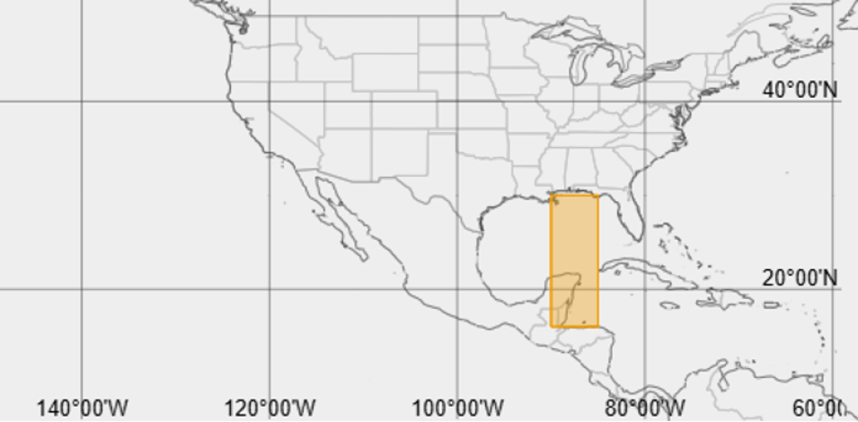 Bounding box for the Eastward Wind component in Panoply.