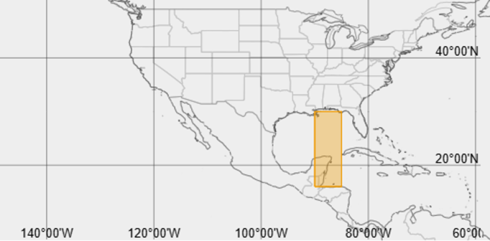 Bounding box for the Eastward Wind component in Panoply.