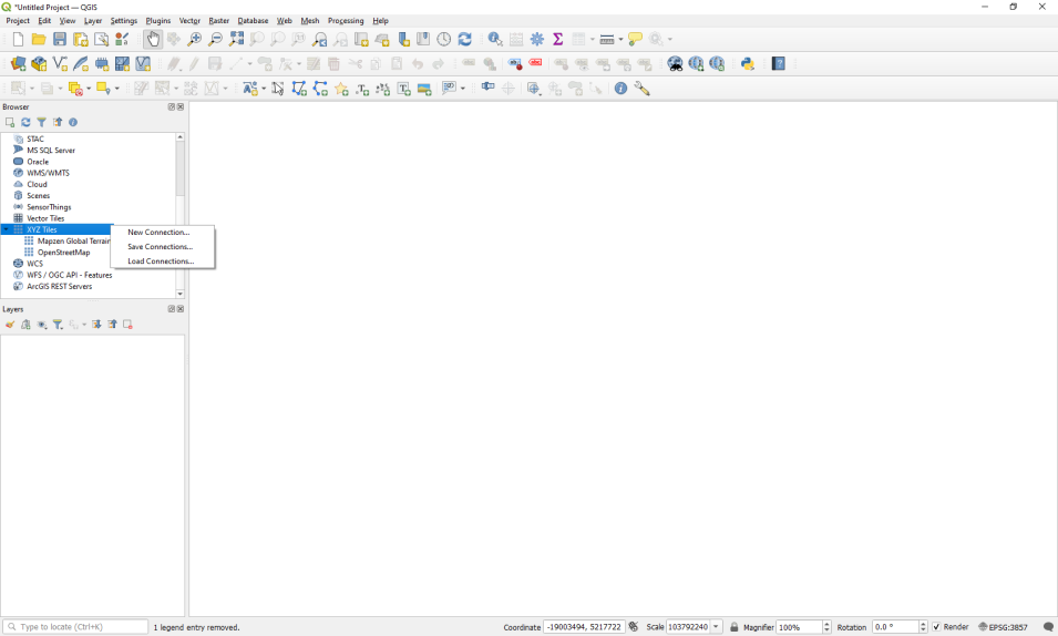 adding a basemap in QGIS
