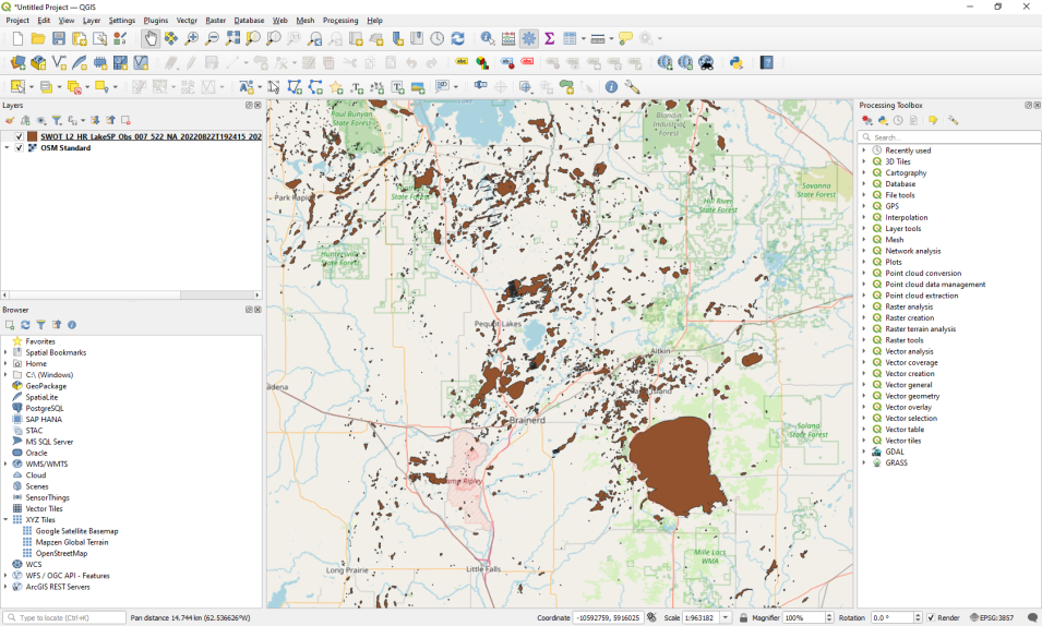 adding a downloaded vector layer in QGIS