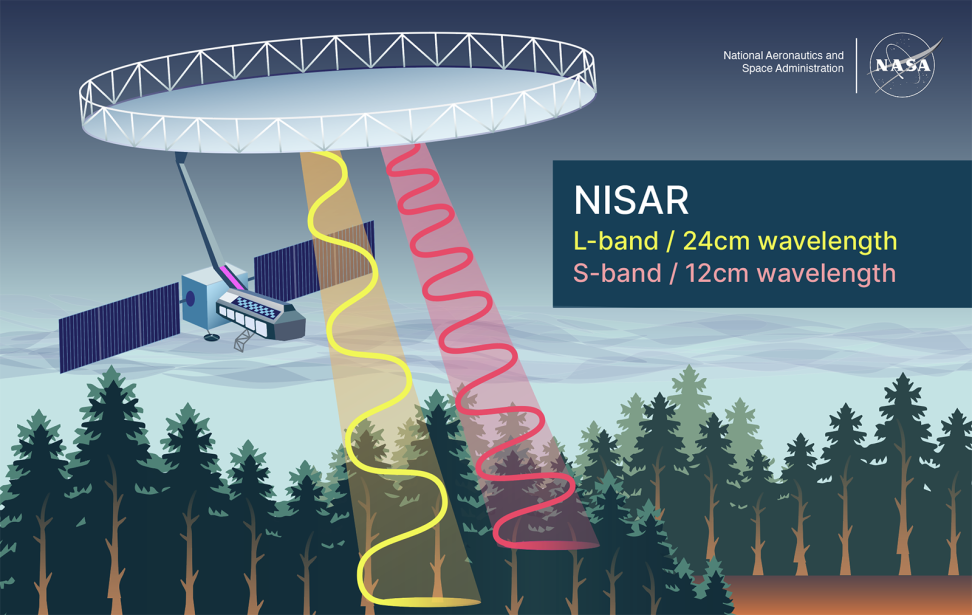 NISAR hosts an L-band and S-band SAR.