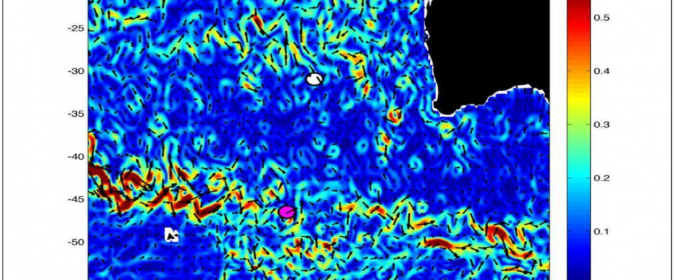 Ocean currents in the Southern Ocean