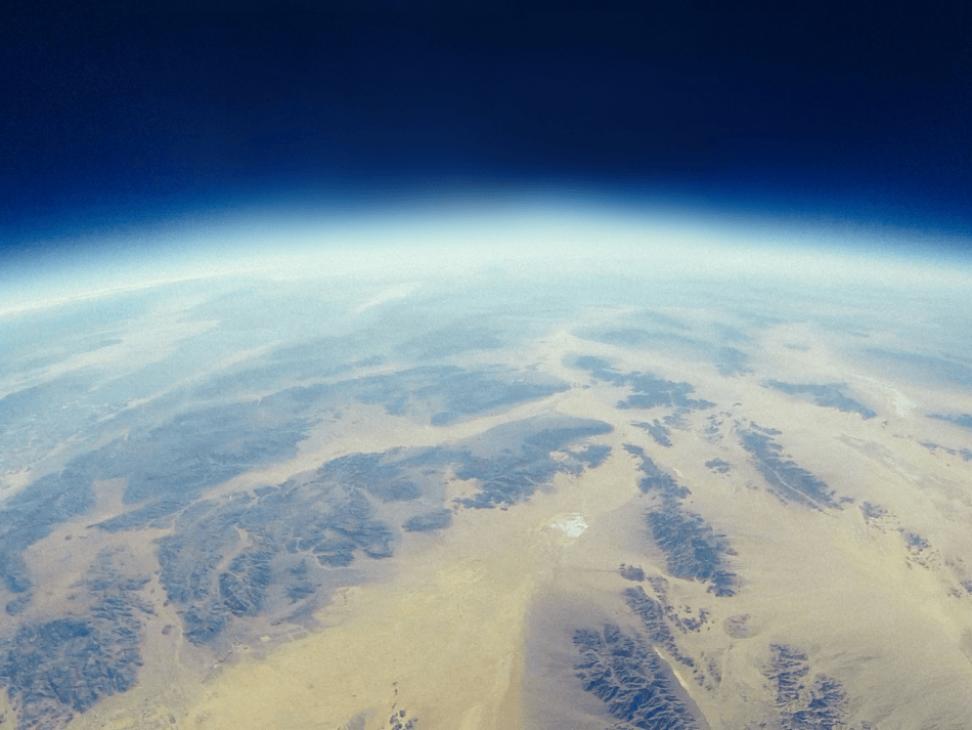 Earth's atmosphere visible from space. Image Credit: Jaymantri via Pexels.