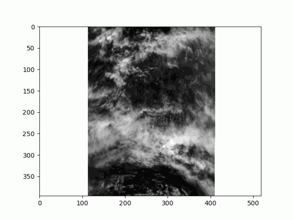 gif animation of PACE cloud swaths