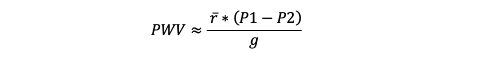 Equation used to estimate the PWV in a layer of the atmosphere.