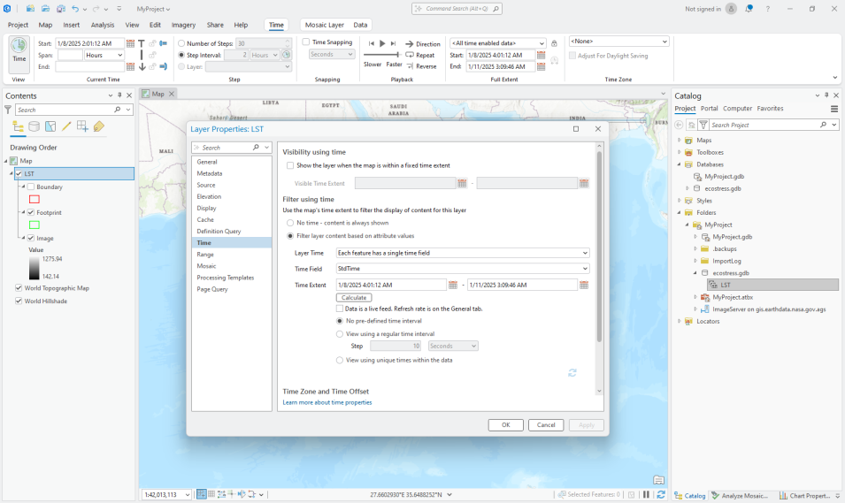 ECOSTRESS geotiff data