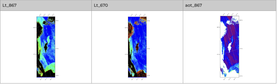 Ghosting effect in the HawkEye near-infrared bands.