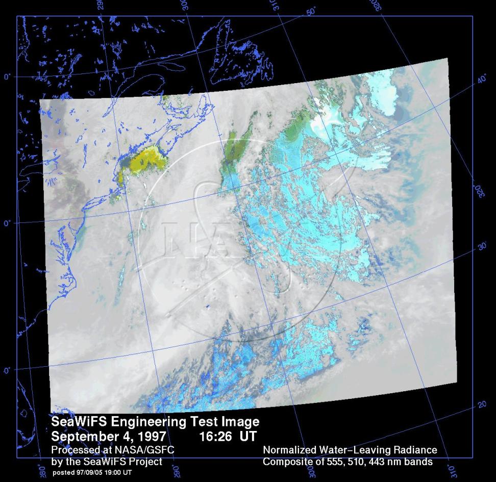 The SeaWiFS engineering test image.