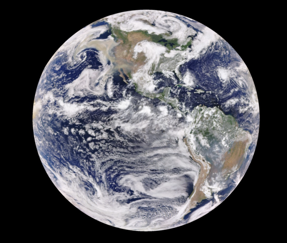 West Coast Wildfire Smoke DSCOVR