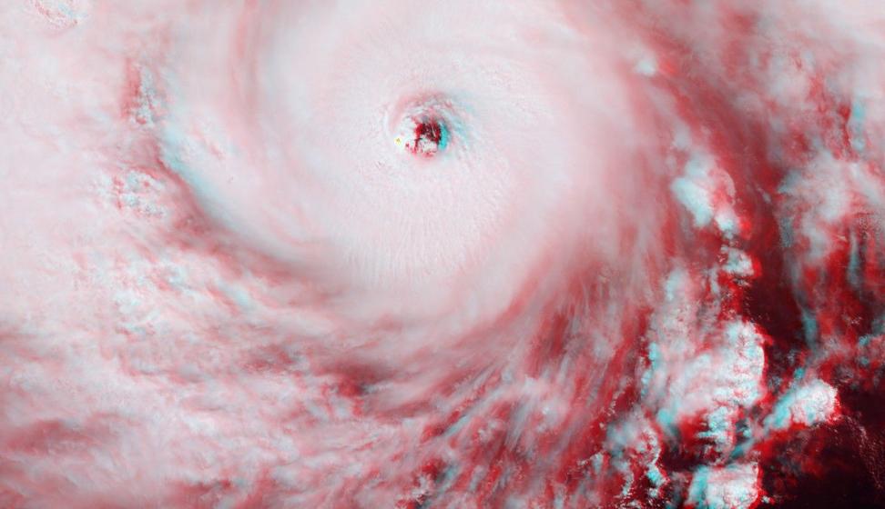 MISR image of Hurricane Ian