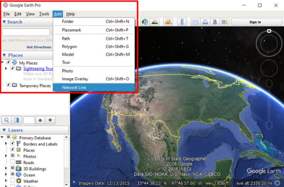 Add Network Link