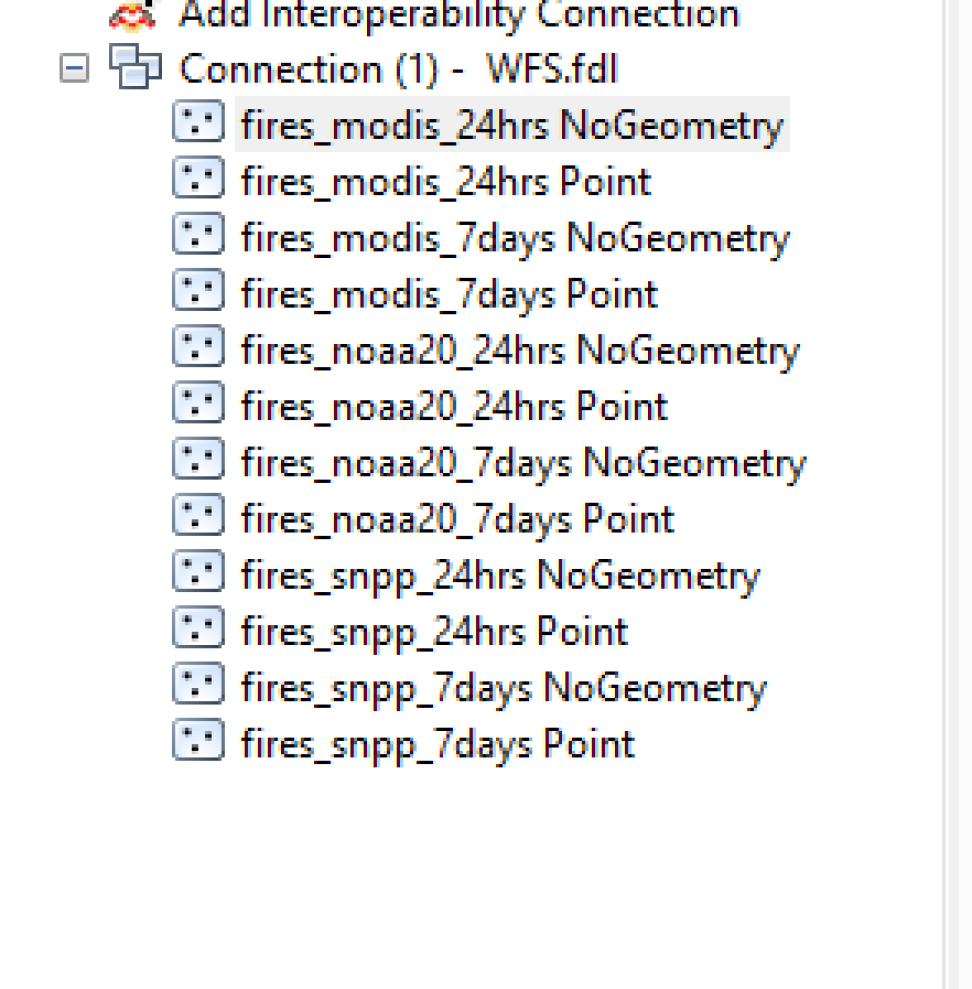 ArcMap Connection View 