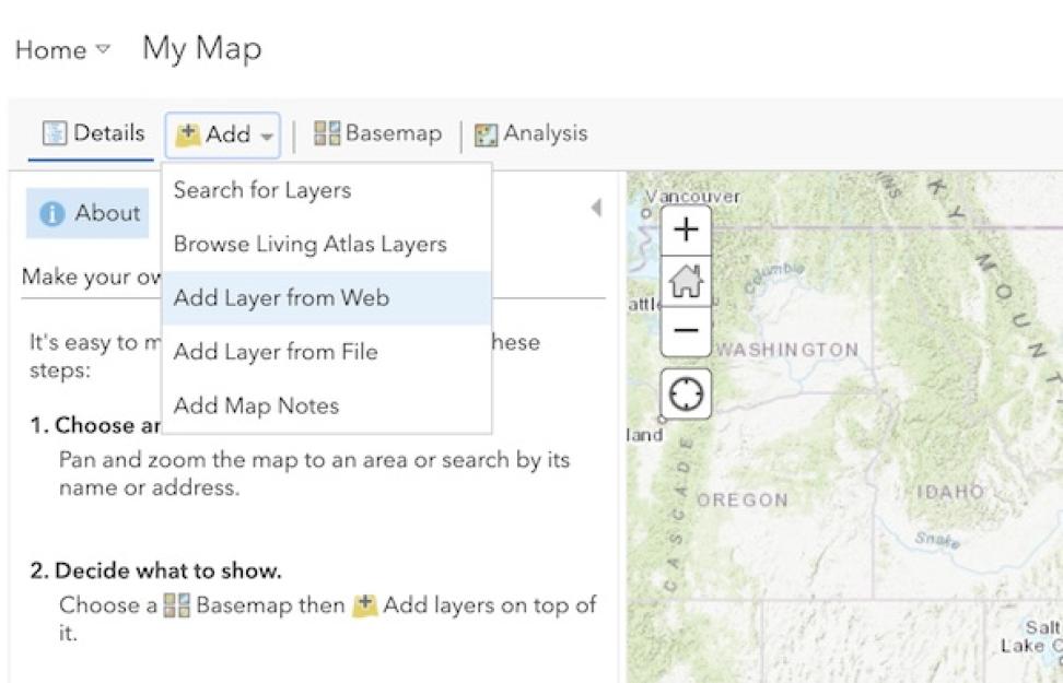 Map View Classic WFS Connection