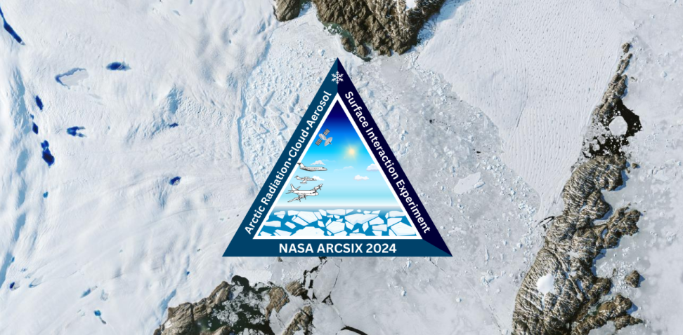 ARCSIX Identifier over the Zachariae Isstrom Glacier in Greenland